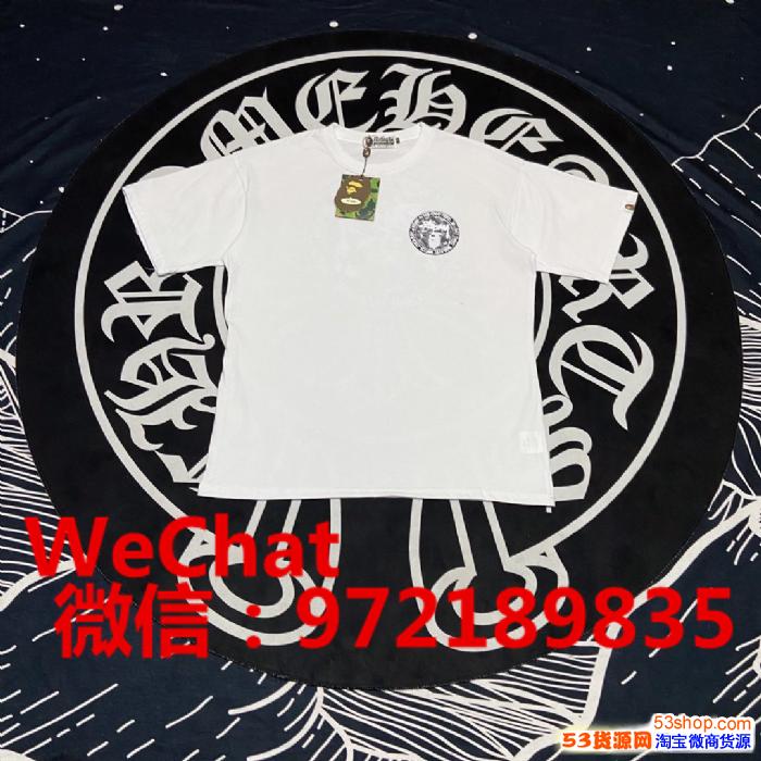 潮牌Stussy x bape斯圖西聯(lián)名猿人頭T恤一手貨源批發(fā)