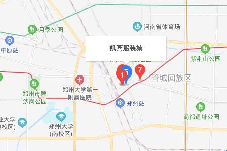 鄭州凱賓服裝城詳細地址及交通乘車線路一覽