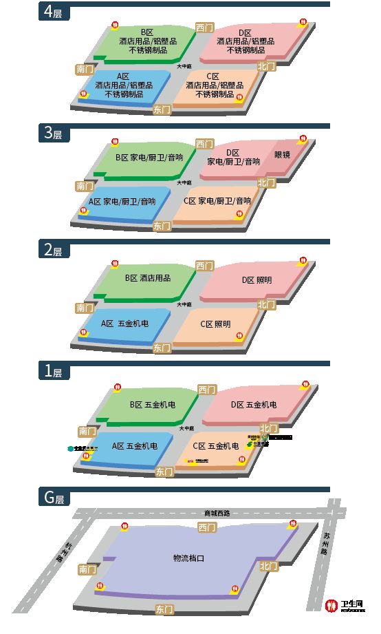 貴陽西南商貿(mào)城各個區(qū)都賣什么？六個廣場功能布局一覽