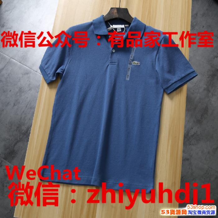 供應(yīng)上海Lacoste法國鱷魚尾貨男裝Polo衫批發(fā)代理貨源