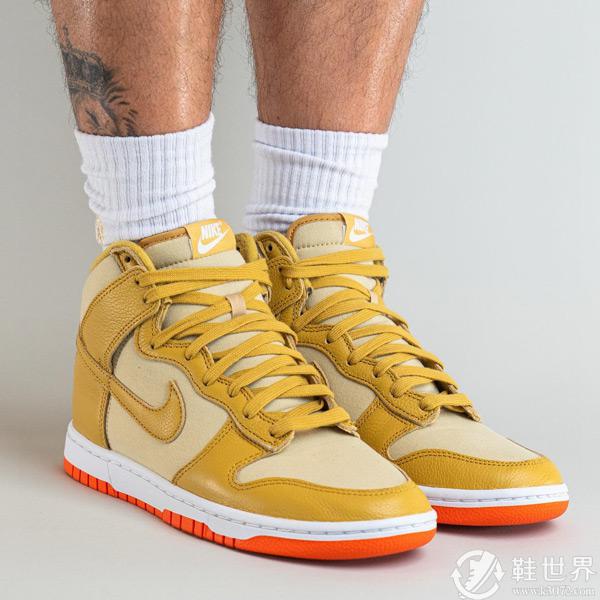 全新 Nike Dunk High “Gold Canvas”諜照及發(fā)售信息