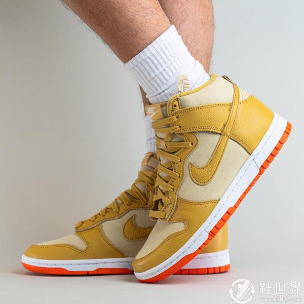 全新 Nike Dunk High “Gold Canvas”諜照及發(fā)售信息