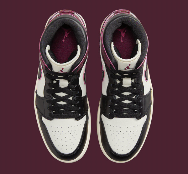 全新的 Air Jordan 1 Mid WMNS “Bordeaux” 即將登場(chǎng)