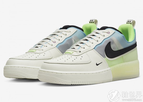 Nike,Air Force 1 React,DM0573- 顏值、腳感我都要！全新 AF1「割裂」鞋面頭一次見！