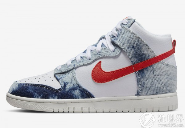 Nike,Dunk High,WMNS,Washed Den 水洗丹寧 Dunk 官圖曝光！發(fā)售日期正式確定！