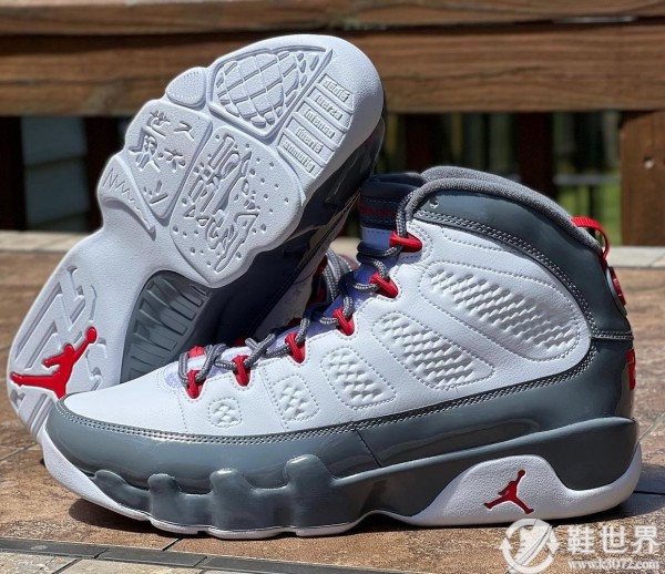 Air Jordan 9,AJ9,發(fā)售,CT8019-162 酷灰漆皮有點(diǎn)帥！AJ9 “Fire Red” 實(shí)物曝光！